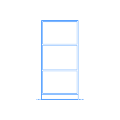 Furniture Bookcases Mogens Koch Bookcase 1 2 Simple Line Art Svg, Free Vectors File